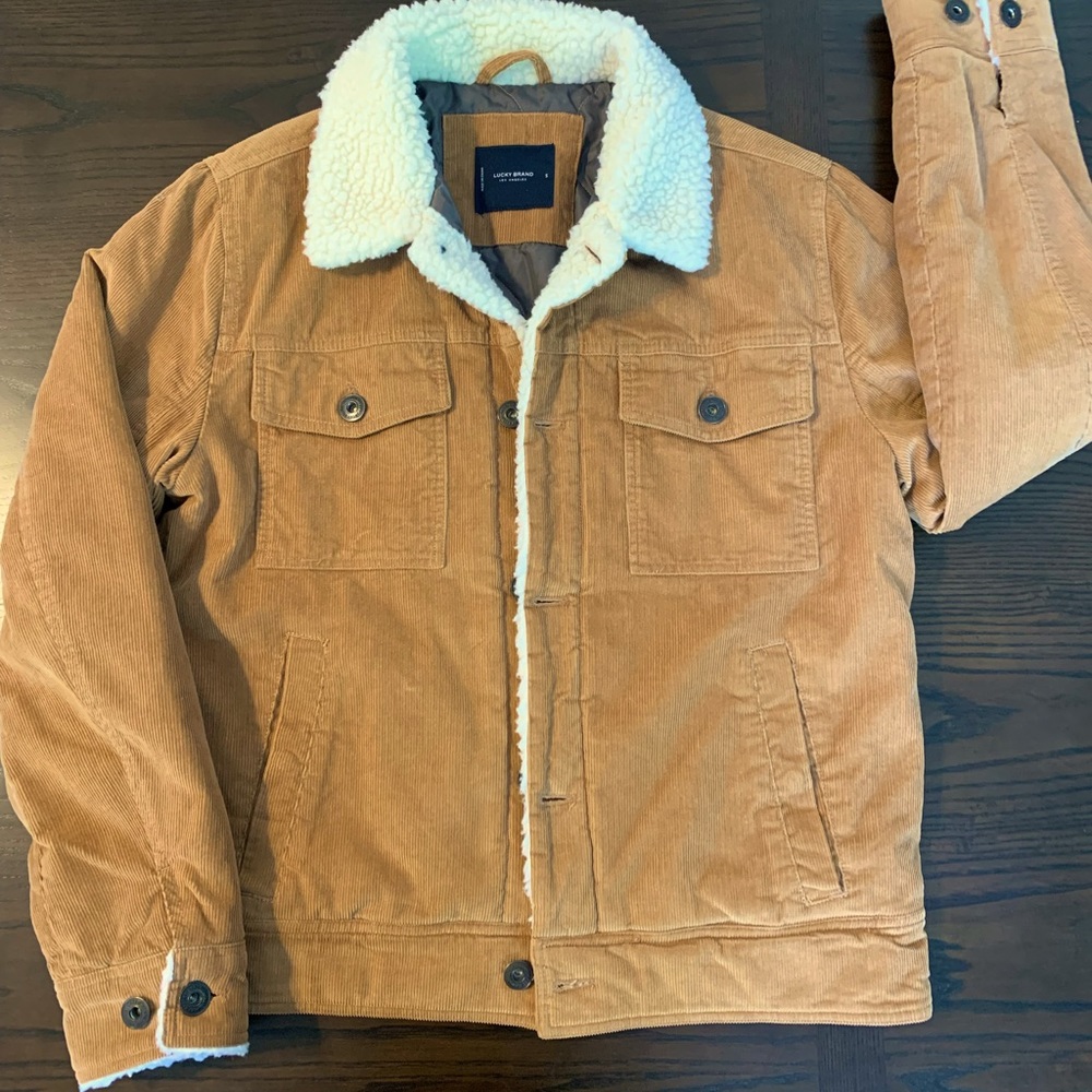 Lucky brand- Corduroy trucker jacket. Unisex men’s small, women large